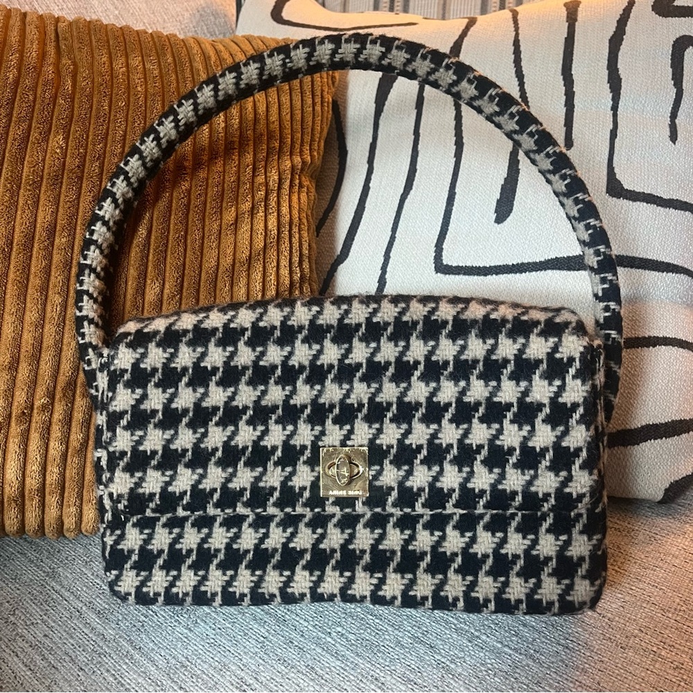 Anine Bing Nico Bag Houndstooth